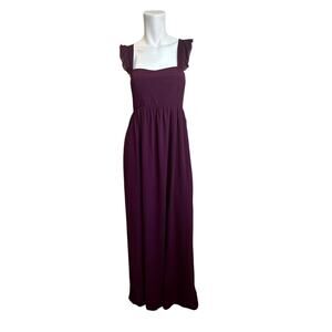 Show Me Your Mumu Wine June Maxi Chiffon Bridesmaid Dress sz M NWT